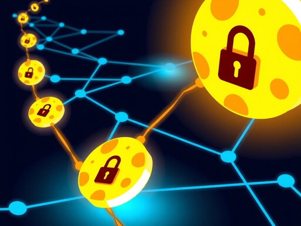 Digital cookies and data protection illustration